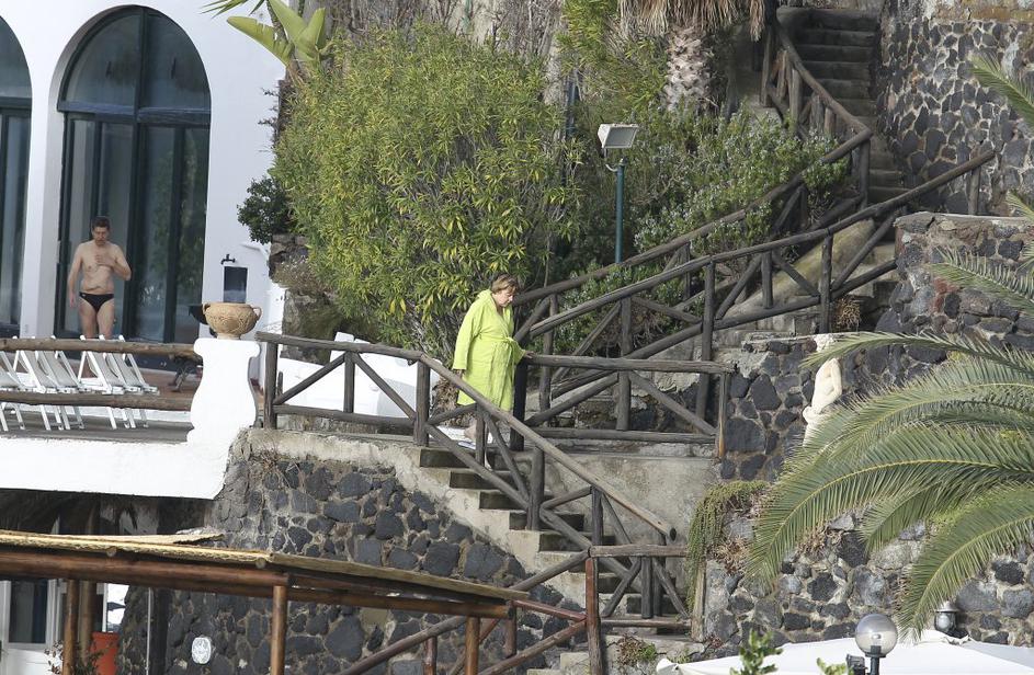 Angela Merkel, Joachim Sauer, dopust, Italija