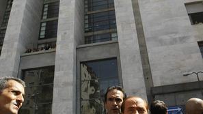 Italijanski premier Silvio Berlusconi se je danes pojavil na sodišču. Na nedavne