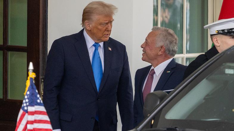 Donald Trump Abdullah II.