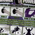 Navodila nazorno prikazujejo, kje vse lahko uporabite Shower Power.
