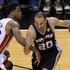 Ginobili Haslem Miami Heat San Antonio Spurs NBA končnica finale prva tekma
