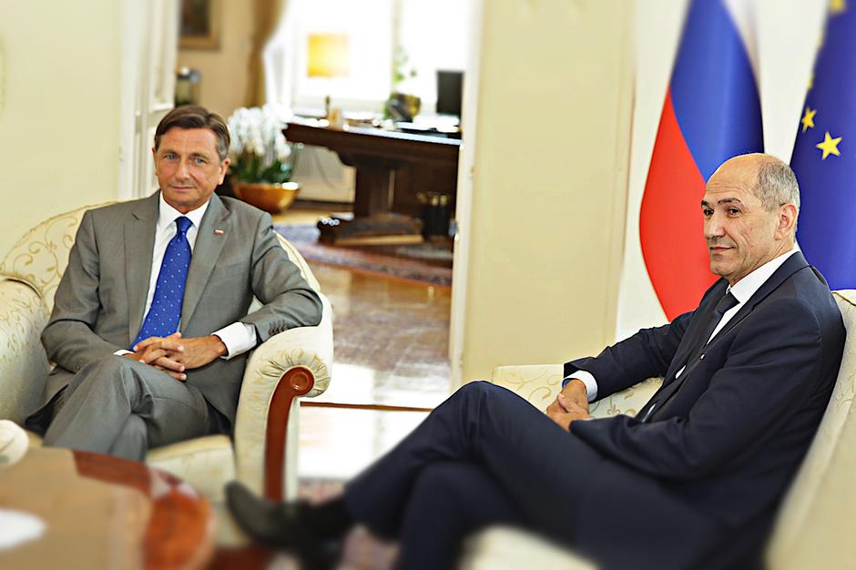 Pahor, Janša | Avtor: Saša Despot