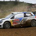 Ogier reli rally WRC po Portugalski Portugalskem Volkswagen Polo Algarve