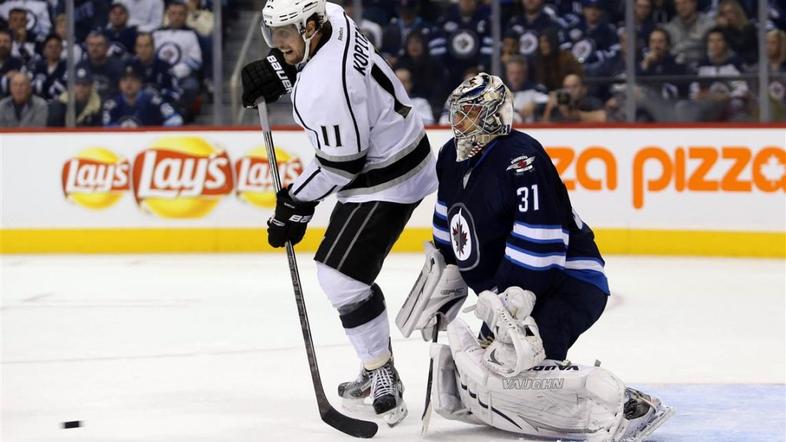 Pavelec Kopitar Winnipeg Jets Los Angeles Kings NHL