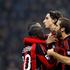 Inter - Milan derbi Flamini  Serie A San Siro slavje zadetek veselje gol proslav