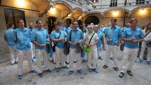 Sprejem olimpijcev pri Jankoviću 