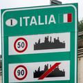 Italija tabla mejni prehod