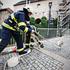 vaja reševanje gasilci evakuacija Ljubljanski grad napad