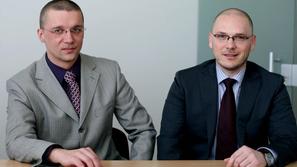 Finančna svetovalca Boris Škaper (levo) in Klemen Kavčič. (Foto: Žurnal24)