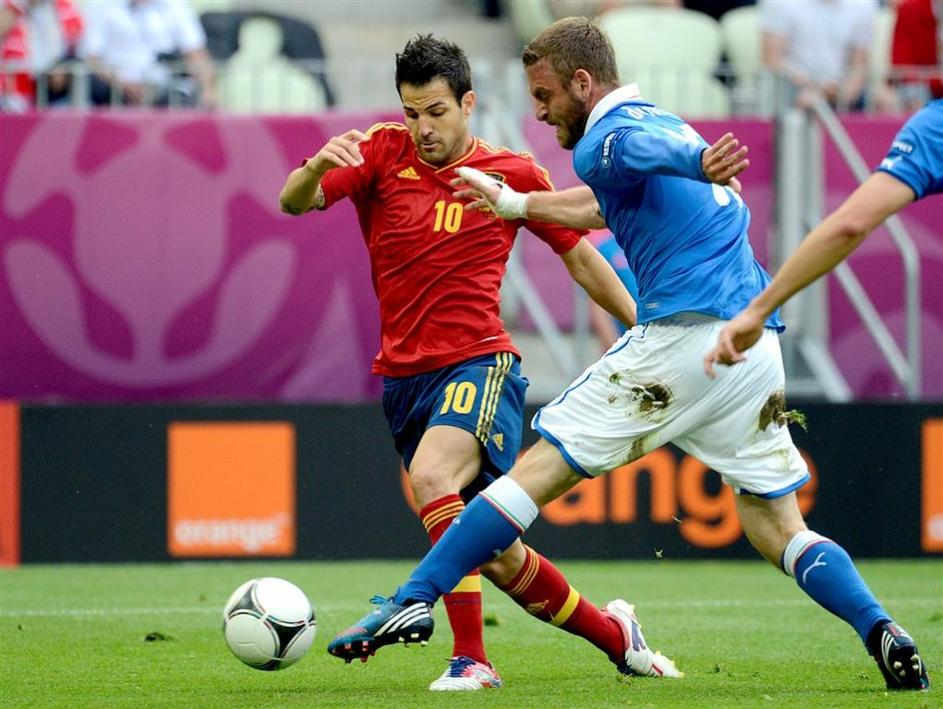 Fabregas De Rossi Španija Italija Gdansk Euro 2012