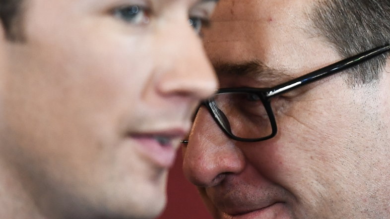 avstrijski podkancler Heinz-Christian Strache in kancler Sebastian Kurz