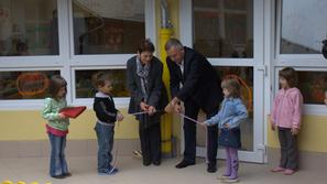 Prvega oktobra so otroci odprli nove prostore vrtca na Tavčarjevi cesti, s kater