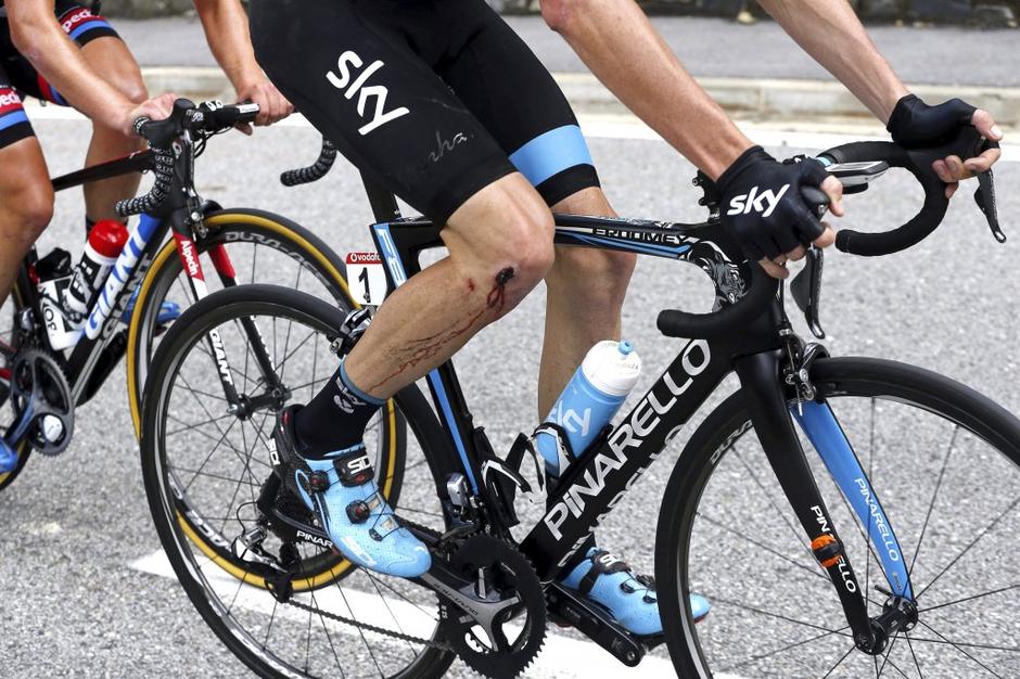 Chris Froome, padec Vuelta | Avtor: EPA