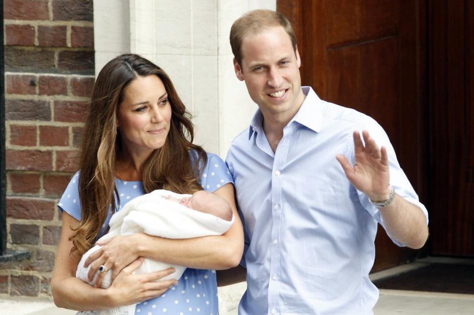 William in Kate z dojenčkom 