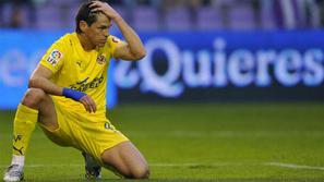 Guille Franco je bil vidno razočaran po porazu Villarreala proti Valladolidu.
