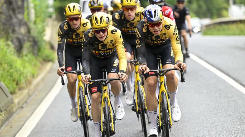 Jonas Vingegaard in Wout van Aert