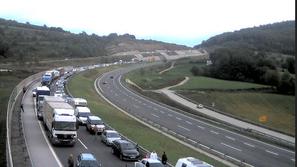 Dolenjska avtocesta pri Hrastju