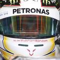 Hamilton Mercedes VN Malezije Sepang trening oči čelada