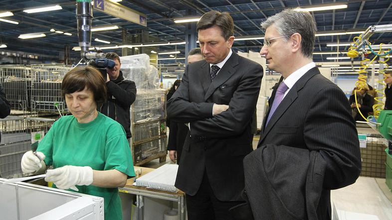 Franjo Bobinac (desno) je premierja Boruta Pahorja seznanil tudi s predvideno do