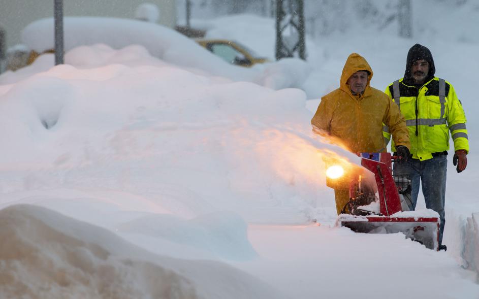 sneg Avstrija Nemčija