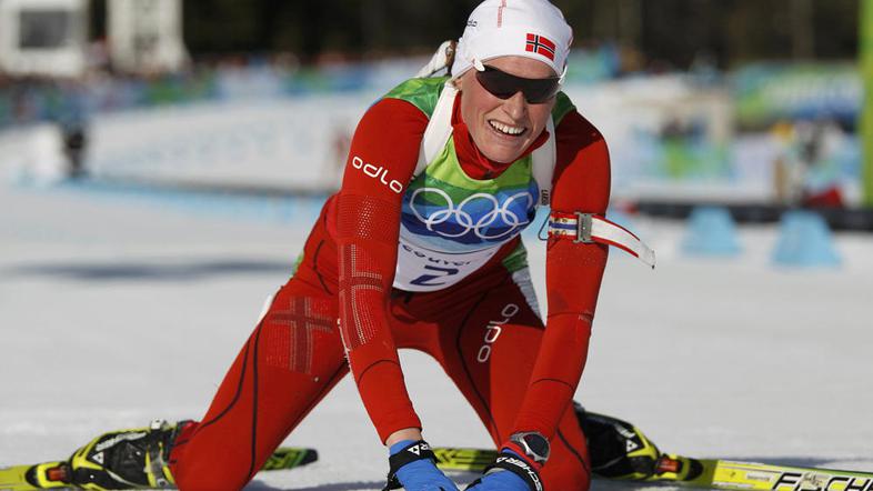 Bergerjeva je v cilju verjetno po tihem že vedela, da je storila več kot dovolj 