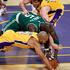 NBA finale šesta tekma 2010 Los Angeles Lakers Boston Celtics Fisher in Garnett