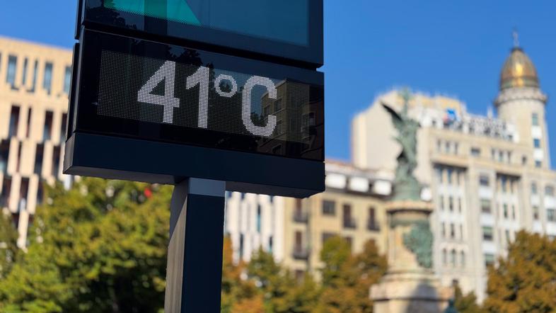 vročinski val termometer Zaragoza