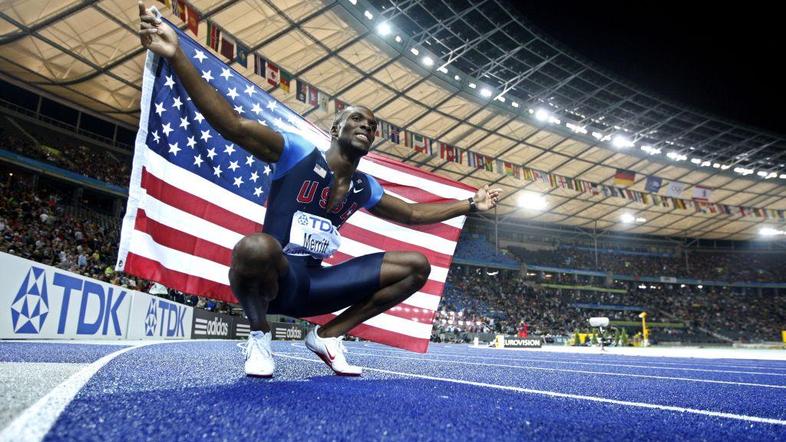 LaShawn Merritt je nov atlet na seznamu dopingiranih športnikov. (Foto: EPA)