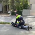 Pridržanje motorista v Kamniku
