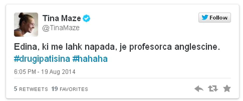 tina tvit | Avtor: Reševalni pas/Twitter