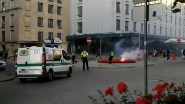 Torcida navijači Hajduk pretep Riga