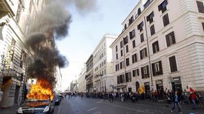 Protesti 15o v Rimu