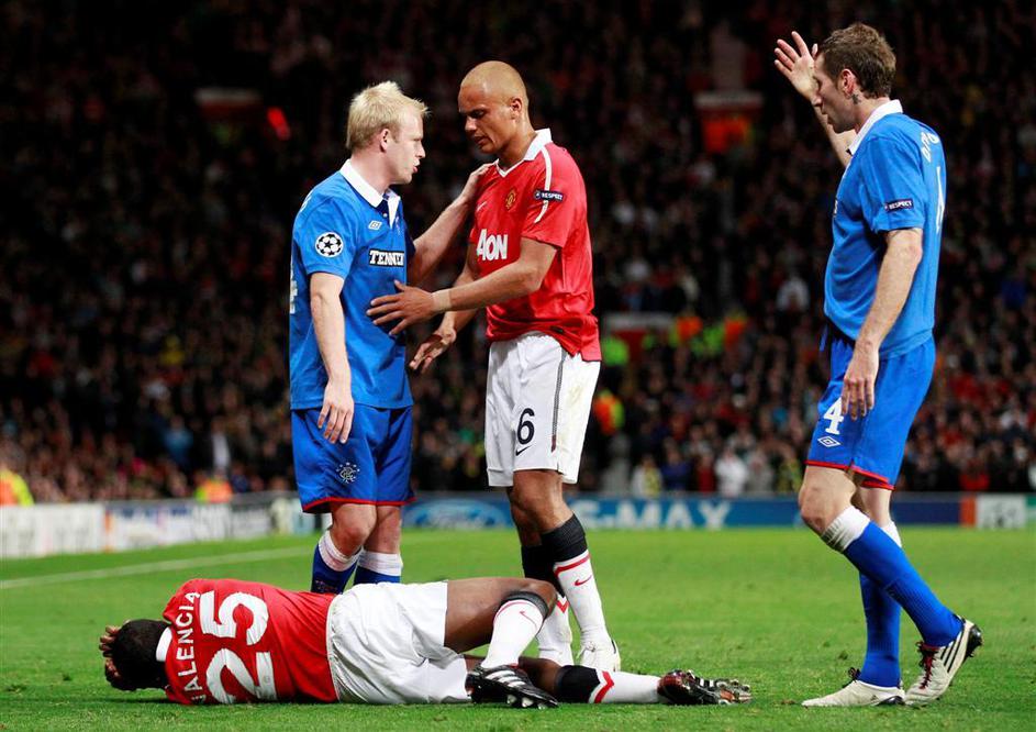 Antonio Valencia Wes Brown Steven Naismith Kirk Broadfoot