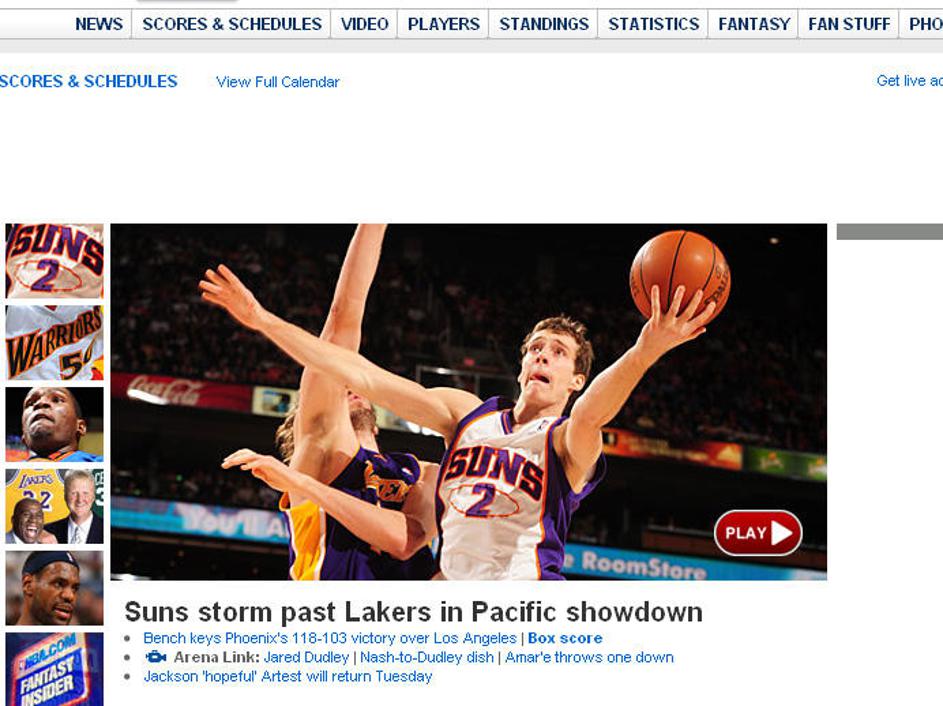 Goran Dragić. Obraz, ki si ga bodo danes zapomnili bralci nba.com. Več fotografi