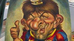 messi, karikatura