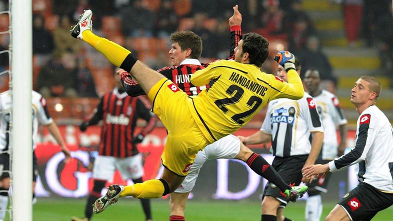 Serie A AC Milan Udinese Handanovic Huntelaar