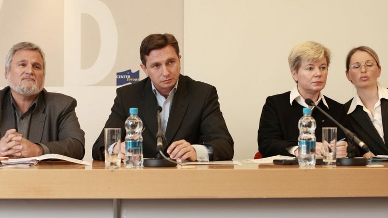 ljubljana07.04.08, Milos Pavlica, predsednik Delavske zveze SD, borut pahor, Bor