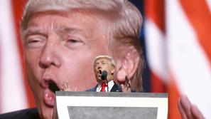 Donald Trump sprejel predsedniško nominacijo