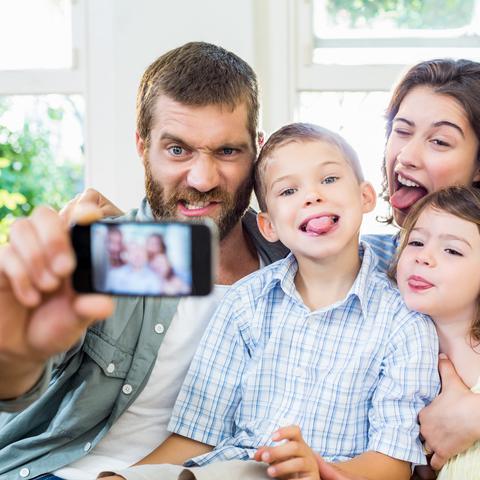 selfi, družina
