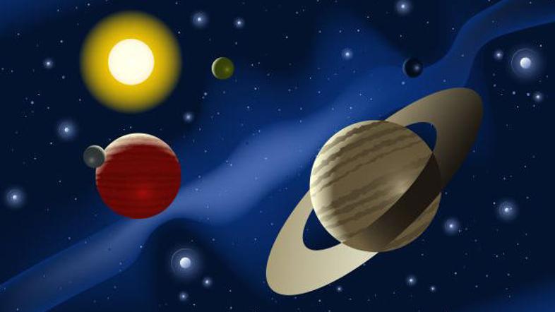 Osončje z le dvema planetoma je zelo podobno našemu.