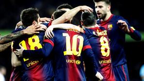 Messi Akba Iniesta Pique Barcelona Rayo Vallecano Liga BBVA Španija liga prvenst