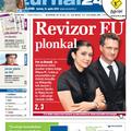 Naslovnica časnika Žurnal24 (izvod si lahko ogledate v povezavi http://www.zurna