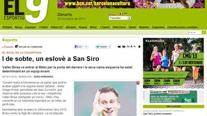 Birsa El 9 esportiu Milan Barcelona Žurnal Grega Prebil