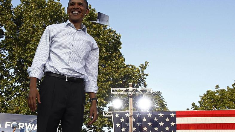 Obama knjige ni opazil. (Foto: Reuters)