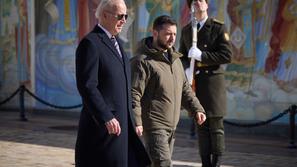 Joe Biden in Volodimir Zelenski