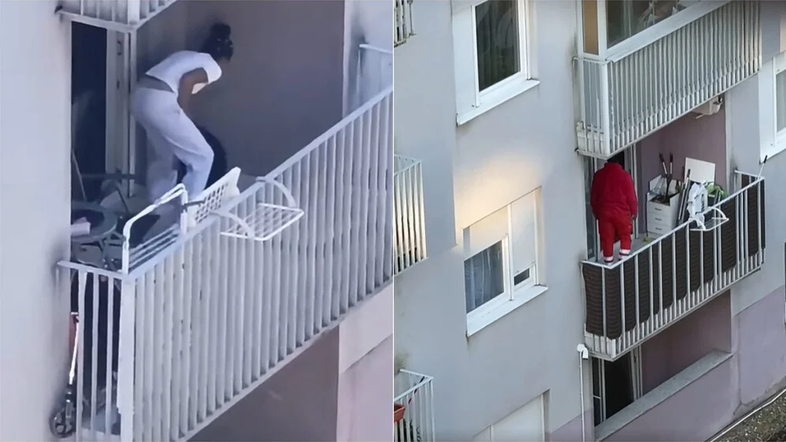 Balkon, pes, Zagreb