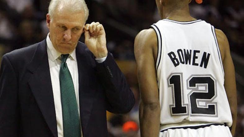 Bruce Bowen bo še naprej poslušal nasvete trenerja San Antonia Gregga Popovicha.