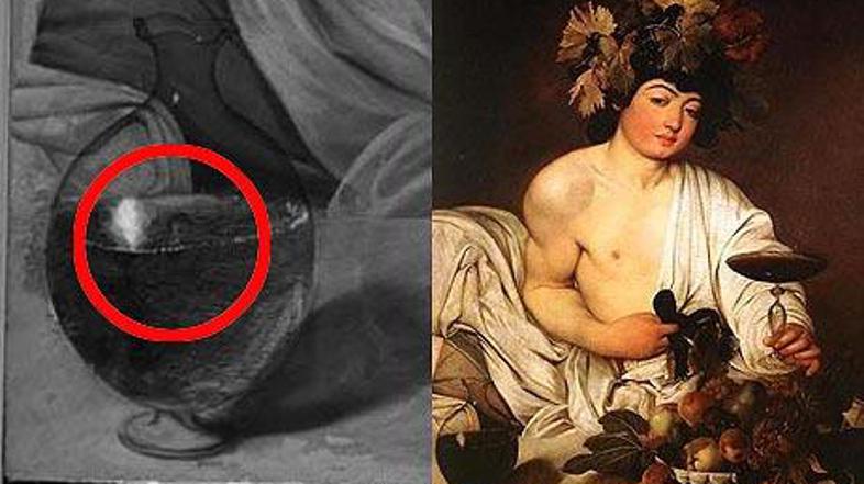 V vinski čaši se skriva avtoportet Caravaggia.