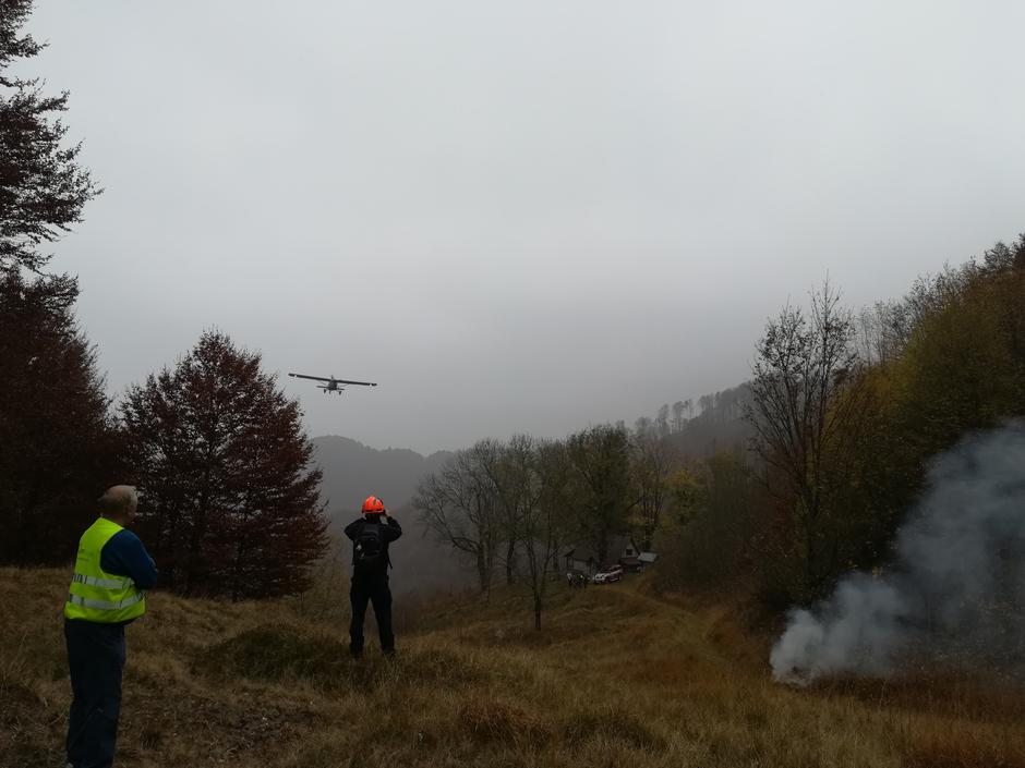 Gašenje s Pilatusom | Avtor: GZ Bovec