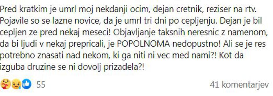 Dejan Čretnik | Avtor: Facebook